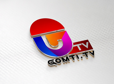 tv logo 3d branding design flat graphic design illustration logo