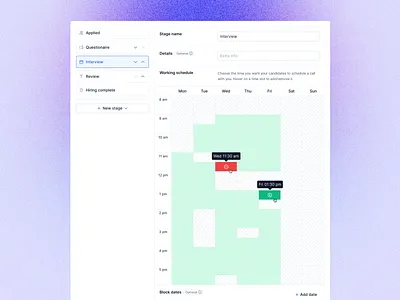 Availability Schedule availability calendar calendly choose choose time google calendar interview job job interview job schedule lever pick pick a time remove savvycal schedule select teero time box time slot