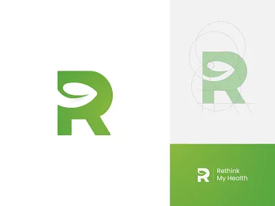 Letter R logo Proposal: Rethink My health brand branding branding agency clean colorful design gradiant graphic design identity letter r logo logo color logo design logo designer logo icon logodesign modern logo r letter r letter logo