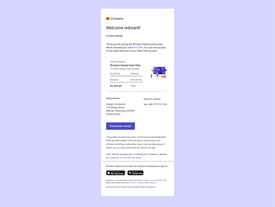 Email Confirmation Receipt Light UI figma ui