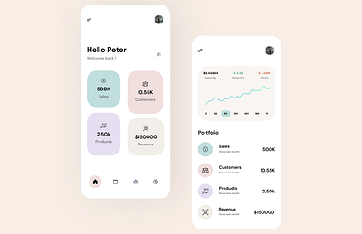 Finance App UI 3d app branding design graphic design illustration logo minimal minimalist ui ux