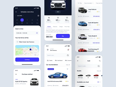 Carline - Car Marketplace App UI Kit autocar automotive branding business car cars dealer design honda ios mobile mobile design sales toyota ui ui kit ui8 uidesign uikit ux