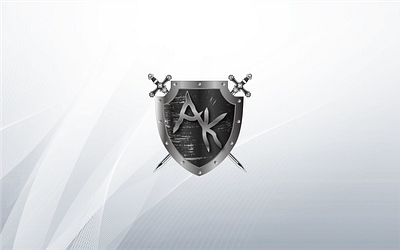 AK Badge Design badge logo gaming logo