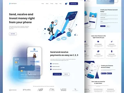 Fintech Website Design design finance website fintech website design responsive design ui uiux ux website design website redesign