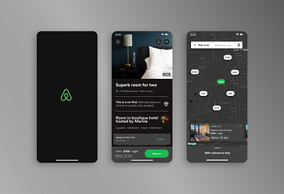 Airbnb redesign app design figma illustration redesign ui ux