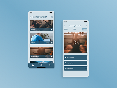 Meditation App app design figma illustration