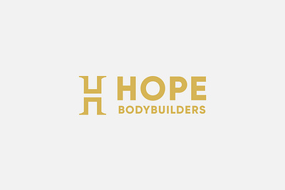 Hope Bodybuilders: Gym Logo Design branding design illustration logo typography vector