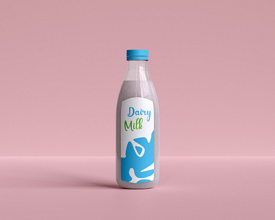 Milk Bottle Mock-up ------------------------------------------- milk packaging