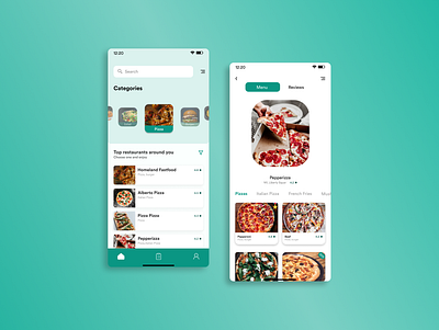 Food Delivery App app design figma illustration ui ux