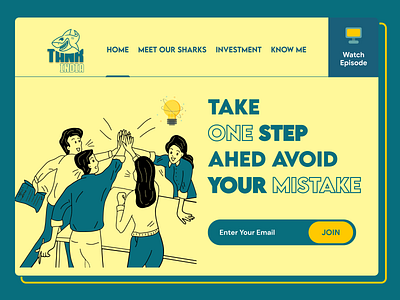 Shark Tank India Hero Section 3d branding dribbble portfolio hero hero section investment landing page landing page mobile app design portfolio ui web design web design ui