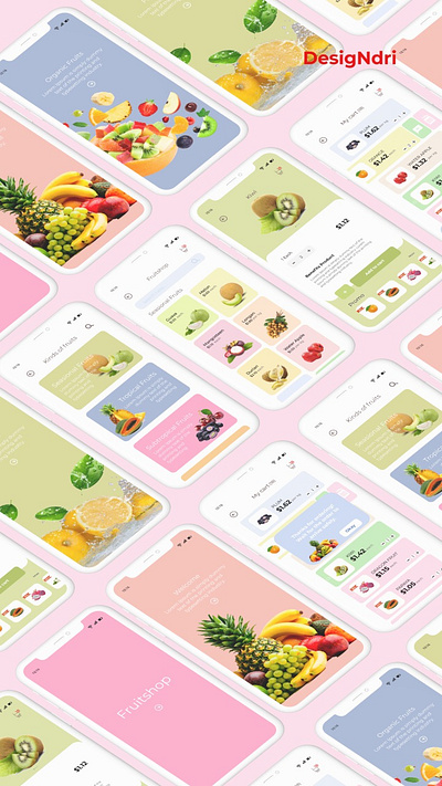 Fruit Shop Apps app branding design graphic design illustration minimal ui uidesign ux