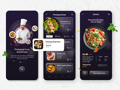 Food Delivery App🍜 adobe xd application design design illustration logo minimal minimalist mobile ui ui visualization