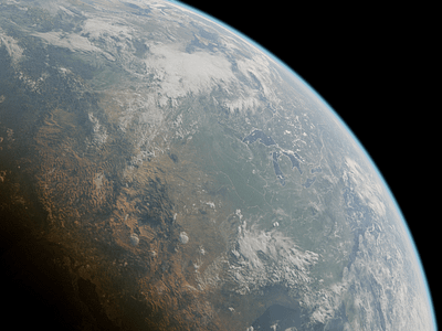 Home 3d animation earth illustration