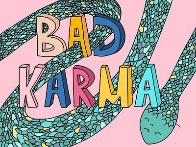 Bad Karma - Illustration for branding art banners branding design graphic design illustration vector