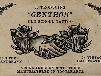 Old School Tattoo badge classic illustration illustration design logo merchanidise oldschool tattoo tshirt vintage vintagedesign