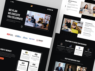 Agency Website Template agency agency web corporate business corporate business agency home page design landing page product design uiux design web web design web template website design