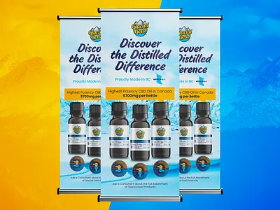 Cannabis & CBD Pop Up Banner Design cannabis banner cannabis design cannabis pop up banner cbd design design graphic design pop up banner roll up banner