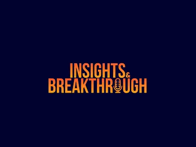 Podcast Cover Design - Insights & Breakthrough branding cover design illustration podcast typography vector