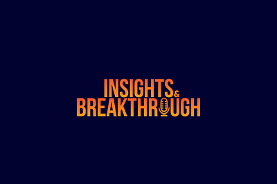 Podcast Cover Design - Insights & Breakthrough branding cover design illustration podcast typography vector