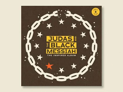 Judas and The Black Messiah: The Inspired Album album branding design flat fred hampton graphic design h.e.r hip hop illustration illustrator judas and the black messiah nas