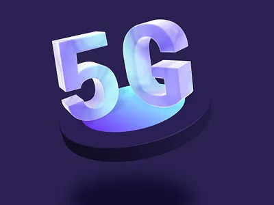 5G 3d icon illustration logo ui