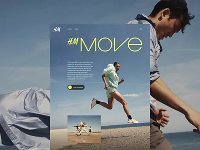 H&M MOVE—Hero animation awwwards branding carousel clothing design gallery hero hm minimal modern motion photography sports transitions ui userinterface ux webdesign website
