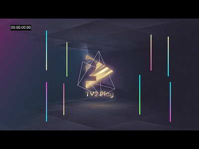 TV2 Play logo animation animation branding logo motion graphics