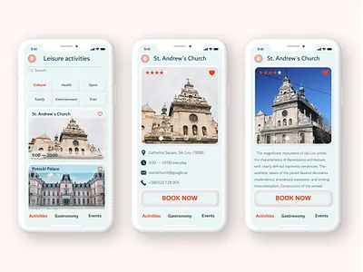 Lviv City App design interface mobileapp neomorphism ui userexperience userinterface ux