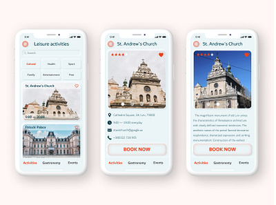 Lviv City App design interface mobileapp neomorphism ui userexperience userinterface ux