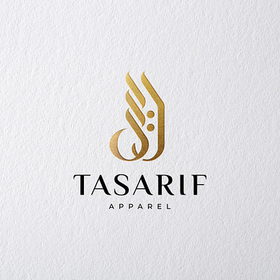 Tasarif apparel logo branding desain design ikon illustration ilustrasi logo merek ui vektor