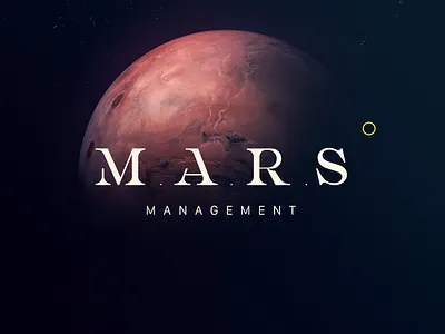 Mars Management Logo branding design logo logotype tolga tasci typography vector