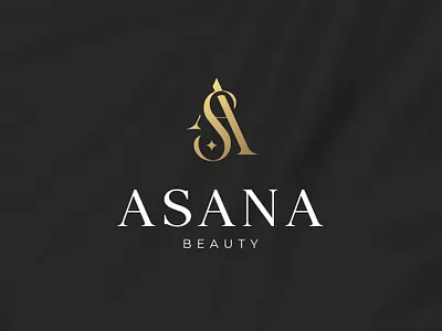Asana Beauty logo branding desain design ikon illustration ilustrasi logo merek ui vektor