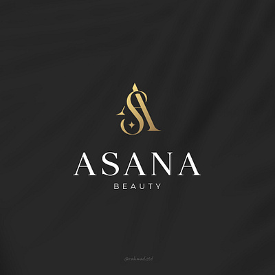 Asana Beauty logo branding desain design ikon illustration ilustrasi logo merek ui vektor