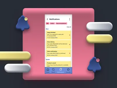 Daily UI 049 — Notifications app branding dailyui dailyui049 dailyux design figma illustration ui ux