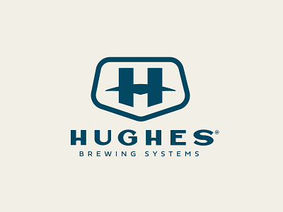 Hughes Brewing Systems branding and identity design logo logo design typography