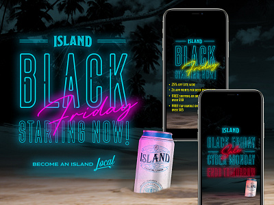 Island Brand Social Campaign branding and identity design typography