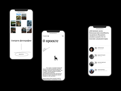Landscapes of Samara region clean landscape layout minimal typography ui ux web webdesign website