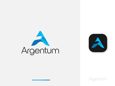 Argentum Logo argentum brand identity design gradient letter a logo logo design logos modern unique vector