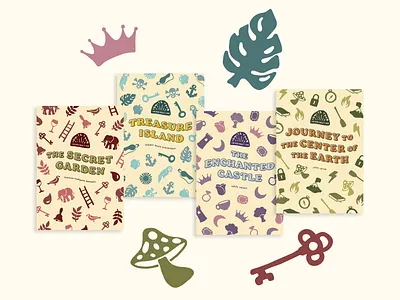 Ignite Your Imagination — Book Series branding graphic design icons illustration typography