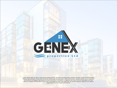 Genex Real Estate/Builder Logo Design branding builder logo design grid logo logo logo design modern logo properties logo real estate logo tech logo