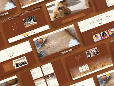 Just Bakery Web Re-Design branding graphic design logo typography ui ux web design website