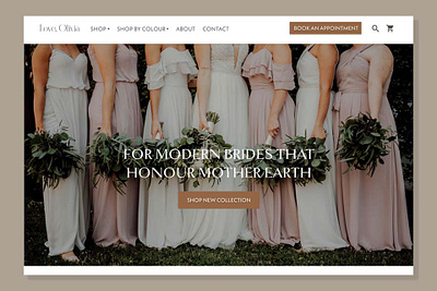 Love, Olivia Bridal Boutique Web Design brand brand design brand identity branding design design art designed in figma figma graphic design strategic design ui ux web web design website website design