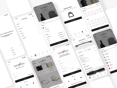 E-Commerce Shopping platform(Coming Soon) android branding clean figma illustration ios minimal mobile app design online shop product design prototype retail trendy uiux user experience user interaction user interface white