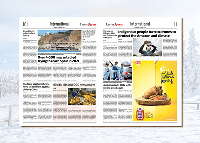 International Newspaper Design cover cover design design editorial editorial design magaz magazine cover magazine design magazine layout design newspaperdesign newspaperlayout newspapers