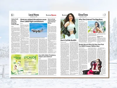 Entertainment/Showbiz Newspaper Design cover cover design design editorial editorial design magazine cover magazine design magazine layout design newspaper newspaperlayout newspaperlayoutdesign