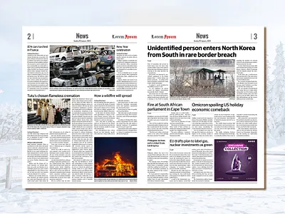 Newspaper Layout Design cover cover design design editorial editorial design magazine cover magazine design magazine layout design newspaper newspaperlayout newspaperlayoutdesign