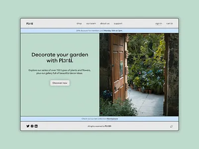 Planti - UI Concept desktop desktop ui graphic design interface mobile mobile ui ui uiux