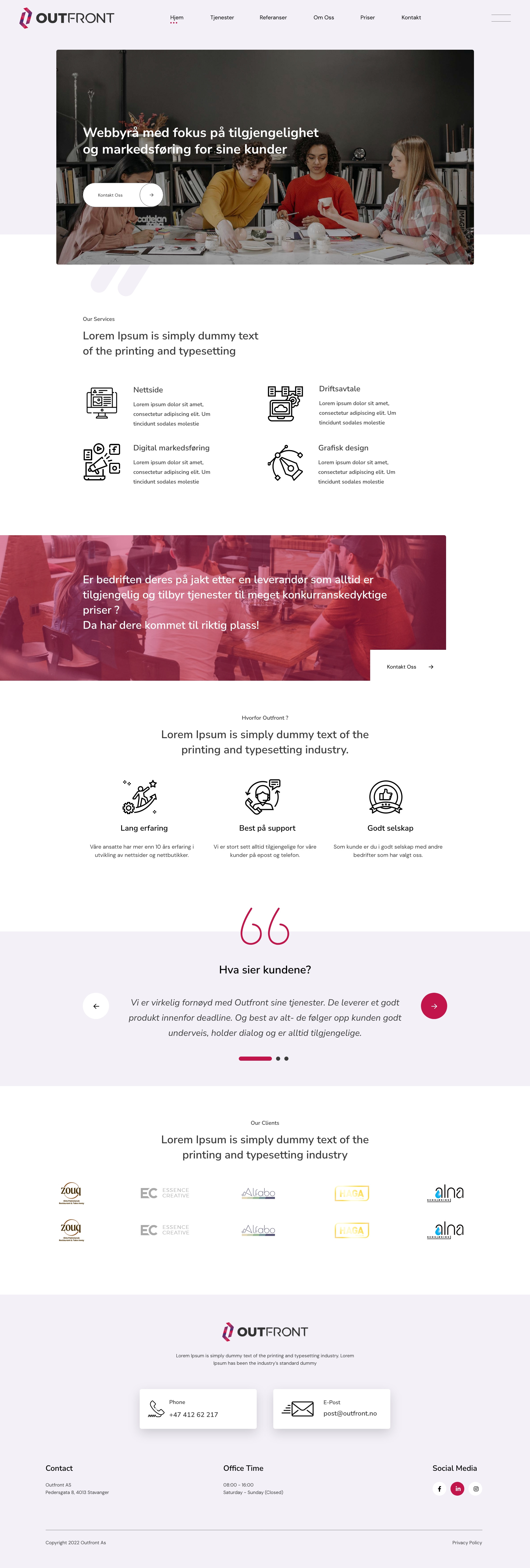 Digital Agency Website UI Design clean flat illustration agency ui web web design