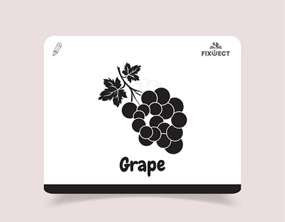 Vector Grape branding grape graphic design logo