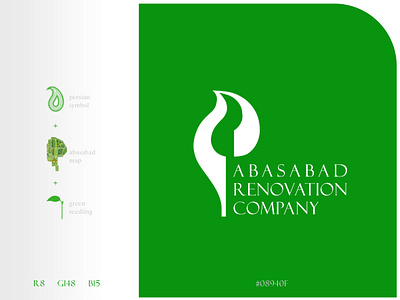 ABASABAD Renovation Company Logo branding design graphic design logo logo design